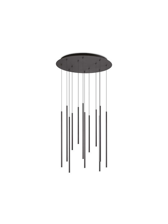 Φωτιστικό Οροφής Filo 263434 60x86/150cm LED 23W 3000K Black Ideal Lux